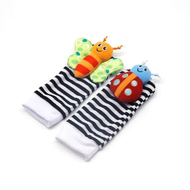 Baby Tiny Toes Rattle Sock Set